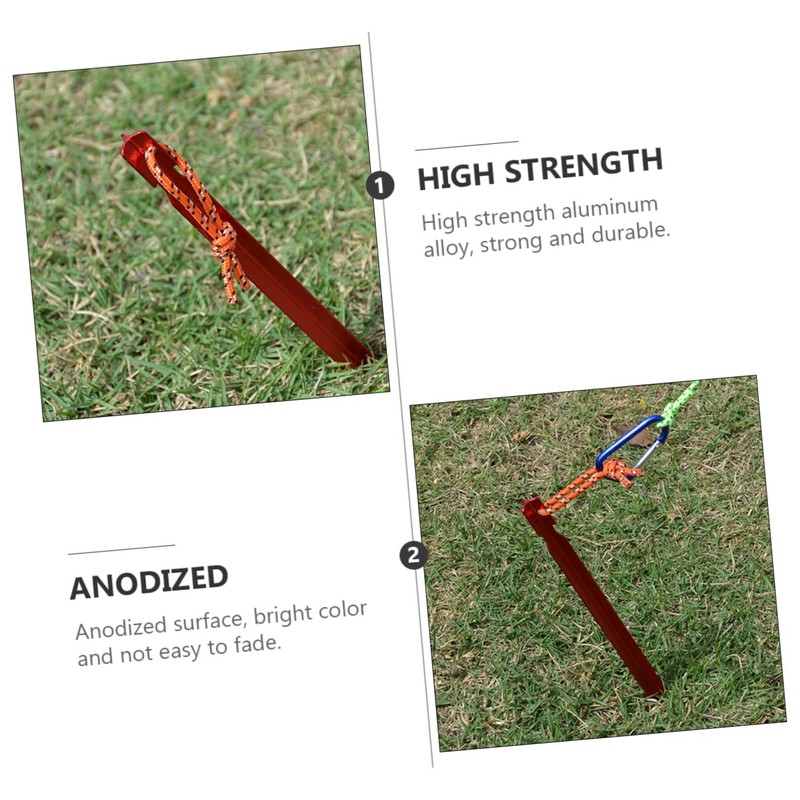 Totority 5pcs Durable Tent Nails Pins Portable Design for Camping