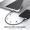 MOGOOD USB C Stecker auf Micro B Stecker Adapter, Micro