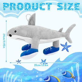 SGZIOO Tralalero Tralala Cuddly Toy, Italian Brain Red Cuddly Toy, Tralalero Tralala Figure Shark, Funny Cuddly Toy Shark, Soft Stuffed Animal Plush Toy, Shark Plush Toy Gift for Children, Adults