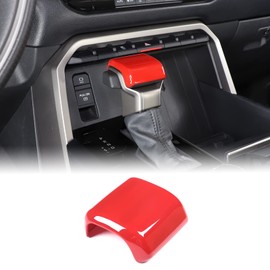 Aunginsy Car Gear Shifter Hand Brake Trim Cover Compatible with Toyota Tundra 2022+, Sequoia 2023+ & Tacoma 2024+, Automatic Center Console Gear Shift Head Knob Scratch Protector Cover ABS Accessories