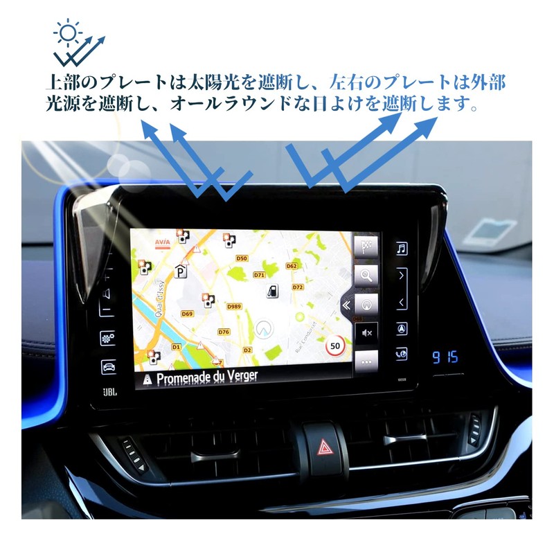 SHAOHAO Toyota C-HR RAV4 Yaris Corolla E21 Model Car Navigator,