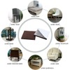 uxcell 16pcs Furniture Pads Square 3/4" Self-stick Non-slip Anti-scratch Felt