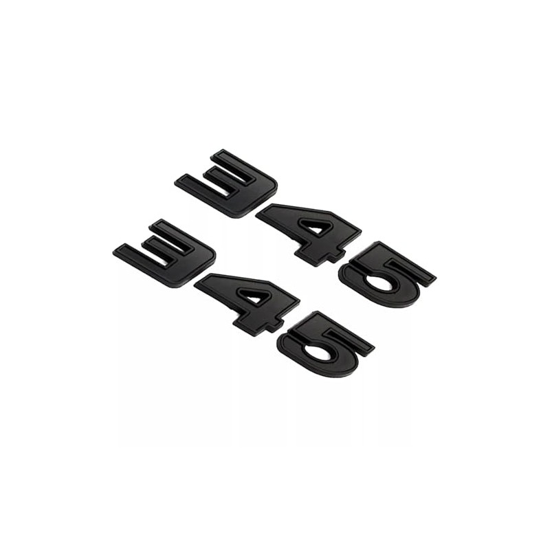 Pair Set 345 Passenger & Driver Side Emblems 3D Badge