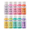 Martha Stewart, Multi-Surface Specialty 10 pc Paint Set, Rainbow Sparkle