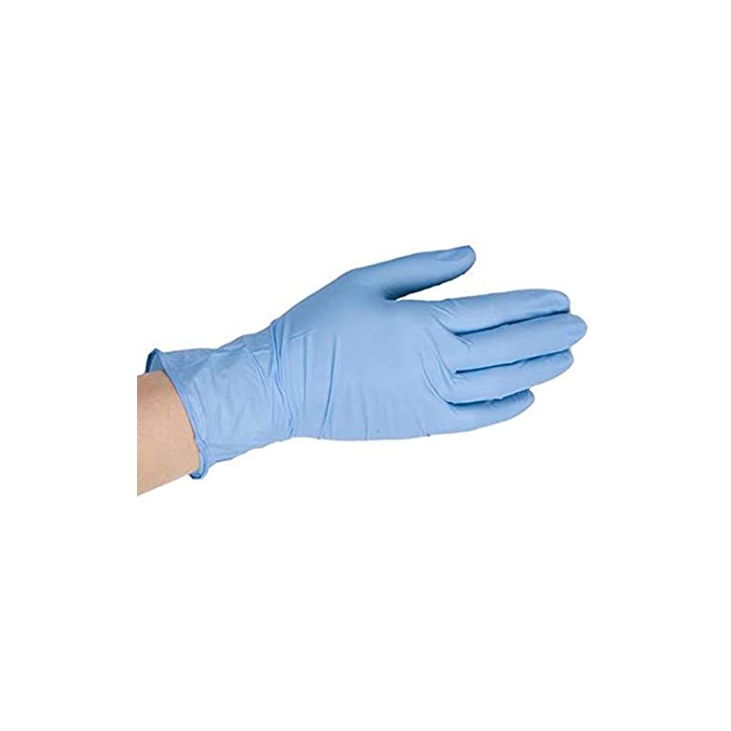 Disposable Blue Vinyl Gloves - Large