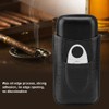 Crocodile Grain Faux Leather 3 Tube Cigar Travel Case Holder