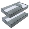 YUEcthynous Pack of 2 Premium Underbed Storage Containers for Under