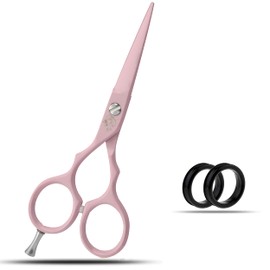 5" Professional Left Handed Hair Thinning Shears Barber Hairdressing Scissors (5" Left Handed Pink)