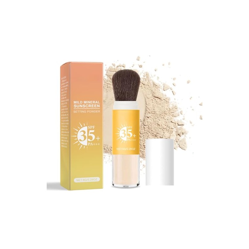 Sunscreen Setting Powder, Powder Sunscreen for Face SPF 35