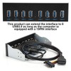 USB 3.0 8 Port Hub with Optical Drive Panel 19PIN