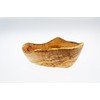 Olive Wood Ovale rustikale Schüssel für Salat/Obst, Holz, Getreide/Natur, 24