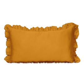 Vargottam Ruffled Pillow Sham King 36x20 Cotton Frill Pillow Cases Shabby Chic Farmhouse Decor Pillowcase