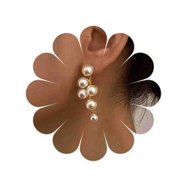 Cybche Perlenohrringe Traubenperlen Ohrringe Perlencluster Ohrringe Gold Perlen Quaste Ohrstecker Perle Hochzeit Ohrringe Schmuck Für Frauen