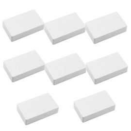 Junction Box, 8 Pieces Waterproof Junction Boxes, Black Electronic Project Box, Plastic Electronic Housing for DIY Power Junction Box, 100 x 60 x 25 mm (White)