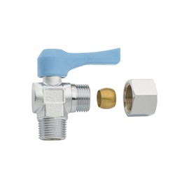 GAONA GA-JM141 Mini Ball Valve for Copper Tubes R1/4 x 6.0 mm for Water, Air, and Oil Angle Type