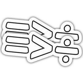 2pcs Equality Stickers Human Rights Decals Equality is Greater Than Division Diversity Vinyl Stickers, Weather-Resistant Sticker for Water Bottles Laptop Window Car 2pcs Size 3"