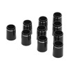 MUXSAM 10pcs .335 Black Golf Tapered Ferrules Compatible for Irons