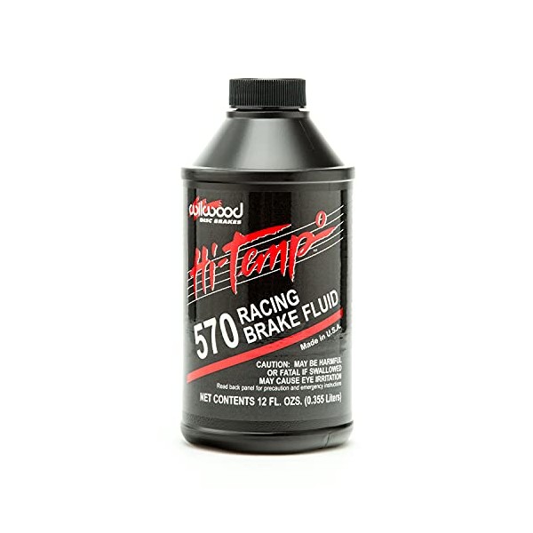Wilwood 290-0632: Brake Fluid, DOT 3, Hi-Temp, 570 Degrees Fahrenheit,