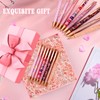 WY WENYUAN 8 Pcs Pink Sparkly Pens for Women -