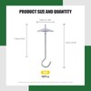 Keadic 16 Sets M4×75mm Heavy Duty Ceiling Hooks Steel Hooks
