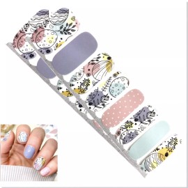 Jaysea Arts Nail Wraps, Color Modern Easter Egg Street Nails Polish Strips, B4G1