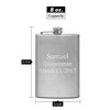 Hip Flask Holding 8 oz - Pocket Size, Stainless Steel,