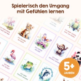 48 Affirmation Cards for Children – Dealing with Feelings Learning with Emotional Cards for Children [Educational Valuable] – Mindfulness Cards Children, Courage Cards for Children, Strengthen
