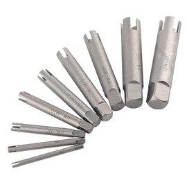 Broken Tap Made of High-Speed Steel Broken Screw Extractor A B C 3 Optional Set (9 Pieces), #-02