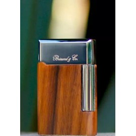 BRIZARD & CO ETERNAL DOUBLE SOFT FLAME CIGAR LIGHTER ROSEWOOD BROWN SRP $150