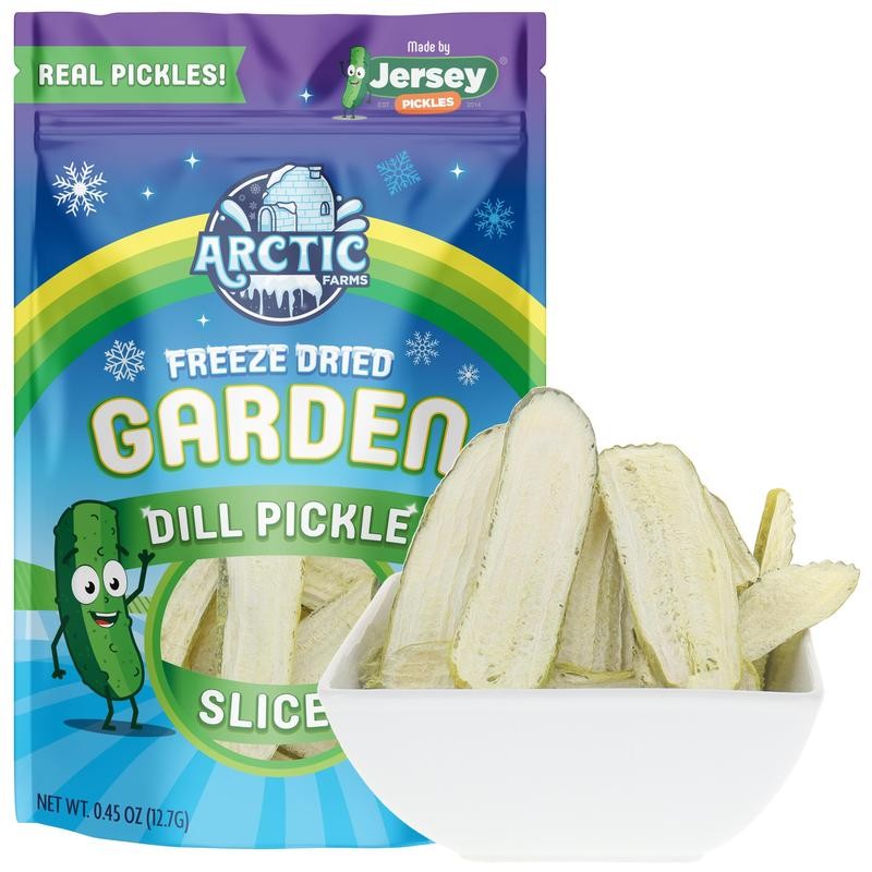 Arctic Farms Freeze Dried Kosher Dill Pickle Slices from Jersey