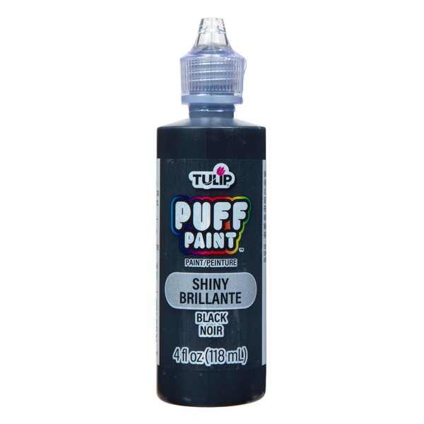 TULIP Dimensional Fabric Paint 41401 Dfpt 4Oz Slick Black, 4