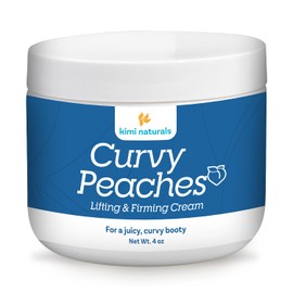 KIMI Naturals Curvy Peaches Butt Enhancement Cream for Fast Growth - High Strength Booty Cream for Firming, Shaping, Tightening, and Plumping - Natural Booty Growth and Lift - Brazilian Butt Lift