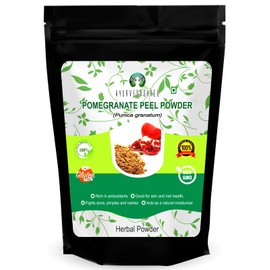 AYURVEDASHREE Pomegranate Peel Powder 100 Gm | Antioxidant for Skin | Promotes Youthful Skin | Natural Punica Granatum | Gluten Free & Non GMO | Skin Care