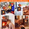 TCFUNDY Heat Powered Wood Stove Fan Oscillating, Fireplace Fan 60°