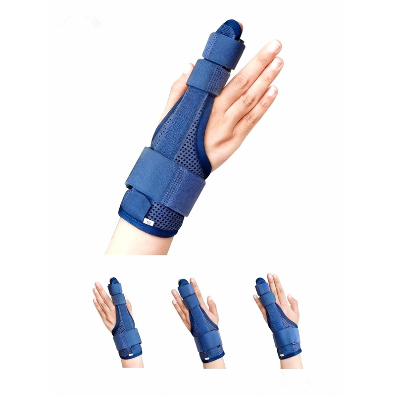 RousuCare Finger Splint Brace with Wrist Support Adjustable Single Finger
