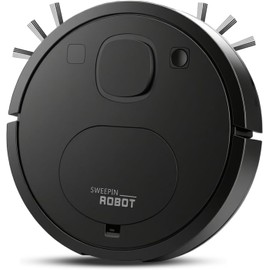 Robotic Vacuum Cleaner, Robot Vacuum and Mop Robot Vacuum Small Low-Noise, Tangle-Free Suction,Obstacle Avoidance,Ideal for Hard Floor, Pet Hair, Carpet,Easy of Use.