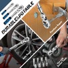DISEN 3-Piece Extendable Flex-Head Ratchet Wrench Set with EVA Storage