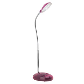 Lightbox Pink Basic LED Desk Lamp - 32 cm Height - Functional Table Lamp with Adjustable Arm & Switch - for Office - 2 W, 140 lm, 6500 K - Plastic/Metal