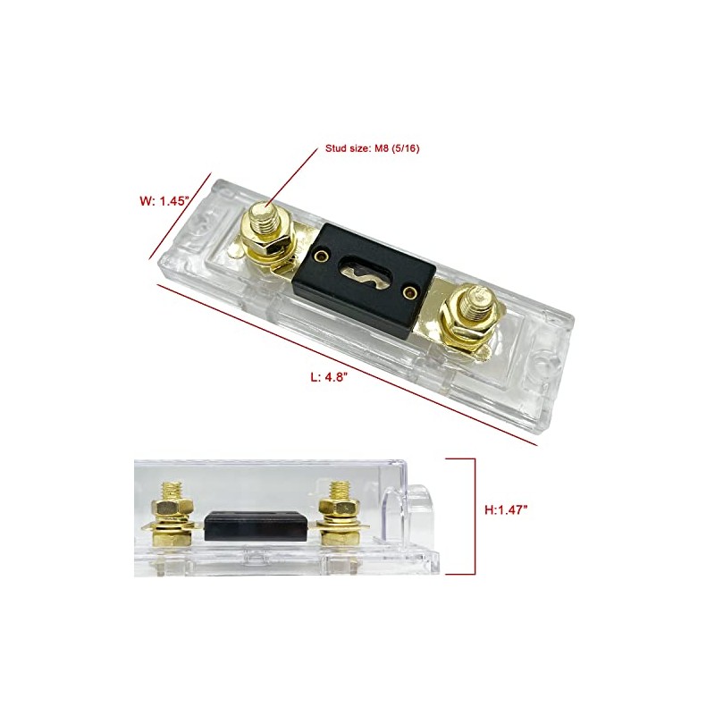 irhapsody 200 AMP ANL Fuse Holder Kit, 3 Pack