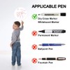 Colorful Dry Erase Dots Circles Whiteboard Marker Removable Vinyl Stickers