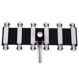 ProMotus Heavy Duty Pool Vacuum Head with Metal Handle,Manual Pool Vacuum for Concrete Pool, Commercial Flexible Weighted Vacuum Head Body with 12 Wheels