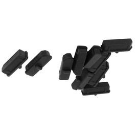 uxcell Anti Dust Plug Computer Port Protector, Silicone Anti Dust Cover Cap Port Stopper for Display Port (Pack of 10)