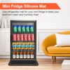 Kucucyle Mini Fridge Silicone Mat, 23.6" x 23.6" Fridge Mat