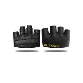 KUTOOK Weight Lifting Workout Gloves for Men/Women, XRD Padded Grip Gym Gloves, Breathable Partial Gloves for Calluses, Weightlifting Gloves for Exercise, Kettlebell, Pull-Ups, Training, X-Large