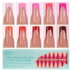 Vansiho 300 Unidades de Uñas Postizas de Gel Francesas, Uñas