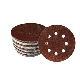 Goodway 50 Velcro Sanding Discs Diameter 125 mm Grit 40 8-Hole for Eccentric Sanders High-Quality Sanding Sheets Sanding Discs Eccentric Sandpaper Eccentric