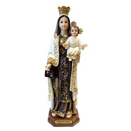 GCK Virgen Del Carmen 12" Imagen Statue Our Lady of Mount Carmel Religious Figure