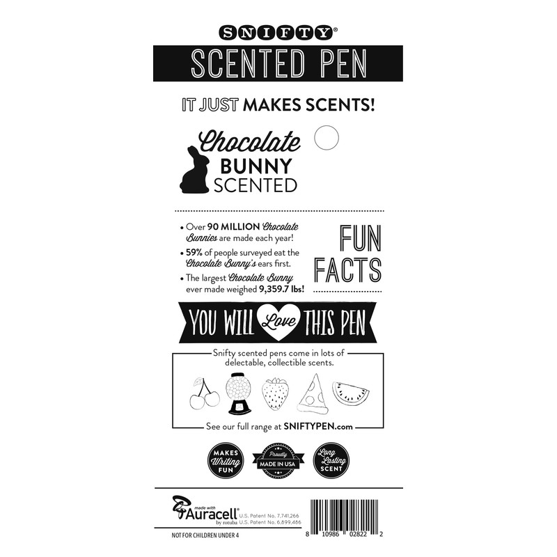Snifty SPCA004 Chocolate Bunny Scented Pen