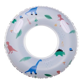 Adult Swimming Ring, Transparent Floating Ring, PVC Inflatable Swimming Ring, for Pool Party Decorations, Outdoor Party, by the Sea (Blue-2)