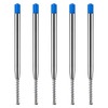 TIESOME 5pcs Replaceable Ballpoint Pen Refills with Spring Metal Ball